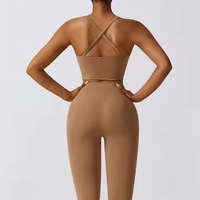 Soutien-gorge de sport pour femme à maintien élevé, antibactérien, imprimé simple, grande taille, pour yoga, gym, fitness et vêtements de sport