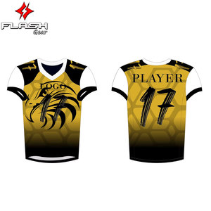 Custom Full Dye Sublimation Printed Short Sleeve American <b>Football</b> Uniforms for Adults Best Quality - Product Image 4