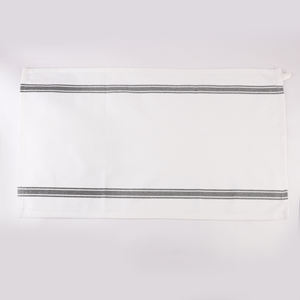 Serviette à rayures vintage 100% coton pour cuisine de golf couleur grise avec motif à carreaux tissé à séchage rapide - Product Image 3