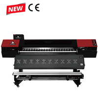 Imprimante à sublimation par transfert thermique industrielle Hanrun Paper 1,8 m 4 têtes I3200 avec système d'alimentation arrière et de ramassage avant
