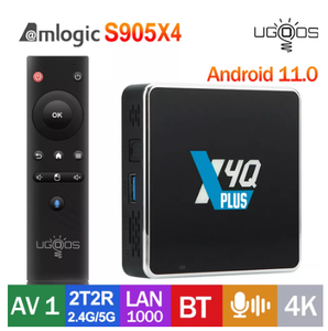 UGOOS X4Q CUBE X4Q PRO X4Q <span class=keywords><strong>PLUS</strong></span> ระบบปฏิบัติการ Android 11 ชิปประมวลผล Amlogic S905X4 ความเร็ว 1000M กล่องทีวีอัจฉริยะ รองรับ BT 5.1 2T2R WiFi 4K AV1 - Product Image 2