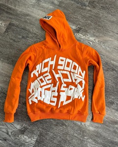 Custom 100% Cotton Winter <b>Tech</b> Fleece Oversized Hoodies & Jogger Suit Set with Puff Printing for Men - Product Image 1