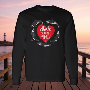 Camiseta de manga larga con diseño de ballena Orca, para amantes de las ballenas, para el día de San Valentín, camisetas promocionales - Product Image 3