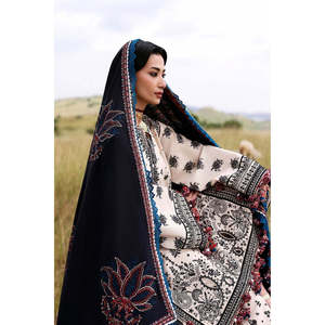Vestido de lujo bordado de algodón Hussain Rehar DHANAK '26, Salwar Kameez, Choli, Lehenga Choli, Anarkali, Sari - Product Image 5