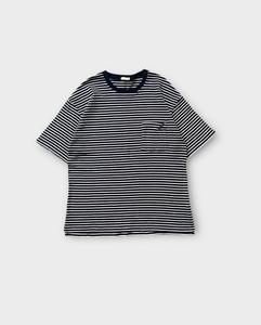 OKONKWO Autumn Spring Men's 280g Heavy Cotton 100% Pinstripe <b>Long</b> <b>Sleeve</b> Casual Blank Design Regular Fit Knitted Solid <b>T</b>-<b>Shirt</b> - Product Image 5