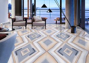 600x1200 mm Porcelain Vitrified <b>Ceramic</b> Tiles Kole Blue Glossy Finish <b>Italian</b> BookMatch Design 60x120 cm Tiles For Interior - Product Image 2