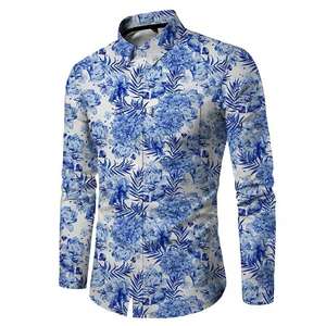 Chemise à manches longues durable imprimé floral doux grande taille anti-rétrécissement respirant - Product Image 1
