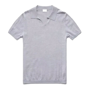 Camiseta 2025 para Hombre, Cómoda, con Logotipo Personalizado, Tela de Poliéster/Algodón, Antiarrugas, Manga Corta, Cierre de Botones, Color Sólido - Product Image 5
