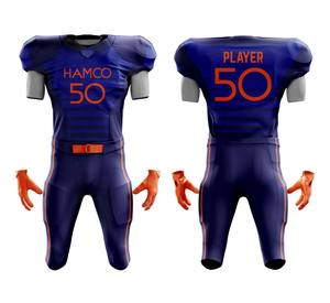 Uniforme de fútbol americano de panel personalizado de alta resistencia Servicios OEM Uniforme de fútbol americano de último estilo Uniforme de equipo de ropa deportiva - Product Image 1