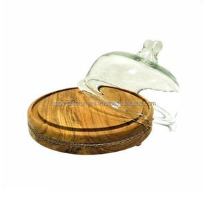 Soporte de pastel de bambú, superventas, nuevo diseño, alta calidad, boda y fiesta, artículo decorativo para el hogar, bandeja de repostería redonda de madera para cupcakes - Product Image 2