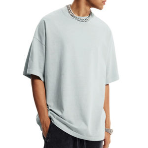 Camiseta de Hombre Oversize de Secado Rápido y Transpirable, 100% Algodón, con Logotipo Personalizado, Manga Corta, Ropa Casual de Alta Calidad - Product Image 3