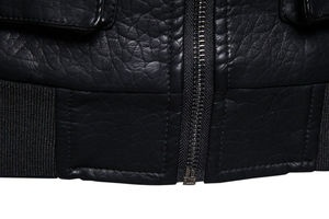 Vestes en cuir unisexes de haute qualité respirantes, coupe-vent, vestes de moto d'hiver antibactériennes et écologiques, vente en gros - Product Image 6