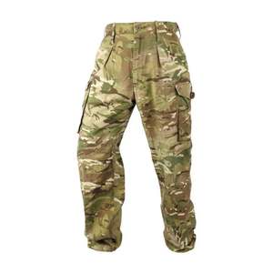 Pantalon de camouflage en coton durable pour hommes, pantalon tactique d'extérieur avec grandes poches latérales et jambes à cordon de serrage - Product Image 4