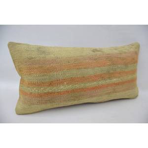 Premium Beige Kantha Patchwork Wool Pillow 12x24 Inch Luxury Vintage <b>Fluffy</b> Woven Pattern Portable <b>Bedding</b> Square Ring Design - Product Image 2