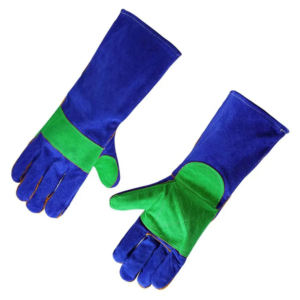 ถุงมือหนังวัวแยกชิ้นสำหรับงานเชื่อมเสริมความปลอดภัยในอุตสาหกรรมถุงมือป้องกันสำหรับช่างเชื่อม - Product Image 3