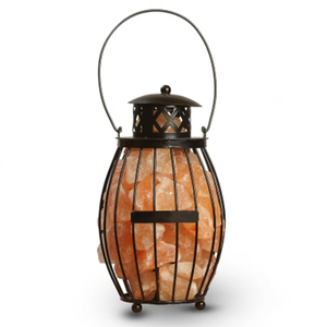 100% High-Grade Eco-Friendly Carved Pink Himalayan <b>Salt</b> Iron Basket <b>Lamp</b> Luxury Table <b>Lamps</b> Good Material Carved Natural Pure - Product Image 2