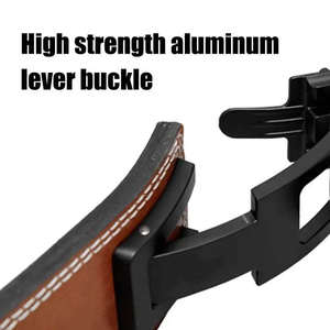 Cinturones de Peso Muerto HSI de Alta Calidad, Personalizados y Duraderos, Soporte Lumbar de Cuero de Alta Gama, Producto de Seguridad para Levantamiento de Pesas y Fisicoculturismo - Product Image 5