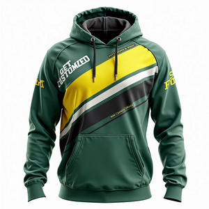 Sudadera con Capucha Personalizada para Hombre, Algodón Combinado, Estilo Holgado, Sublimada, Resistente, Informal, para Uso Diario - Product Image 3