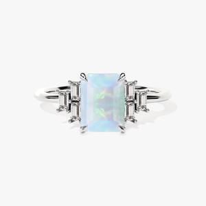 Trending 925 Sterling Silver Opal Gemstone Boho Style Wedding <b>Ring</b> <b>for</b> <b>Women</b> Gift - Product Image 1