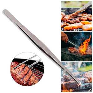 Pinces de cuisine de cuisson avec poignées en caoutchouc de silicone Pinces en acier inoxydable pour la cuisson Pinces de verrouillage de 9 pouces et 12 pouces - Product Image 2