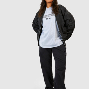 Camiseta Casual para Mujer POWER FIGHTER, Estilo Urbano, 100% Algodón, Transpirable, de Secado Rápido, Cuello Redondo, Tallas Grandes - Product Image 5