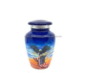 Urna Funeraria de Aluminio Estilo Americano, Biodegradable, Personalizada, con Acabado de Mármol, para Cenizas de Adultos, 200-220 Pulgadas Cúbicas - Product Image 4