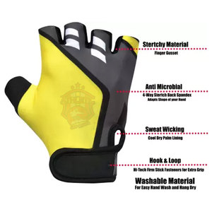 Yoga musculation entraînement respirant antidérapant demi doigt Fitness gants 2025 nouveau modèle Fitness gants - Product Image 3
