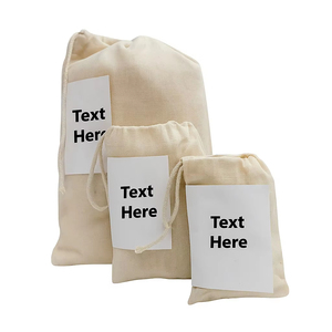 Sac de poche de haute qualité cordon écologique lavable durable réutilisable écologique 100% coton Tyvek pochette sac - Product Image 1