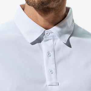 Camiseta de algodón para hombre de muestra gratis para Polo Botón Logotipo personalizado Estampado de verano Bordado Slim-Fit Camiseta informal de manga corta Top Sólido - Product Image 5