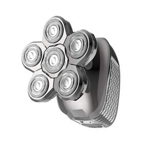 Tondeuse à cheveux flexible à 6 têtes avec batterie au lithium rechargeable, rotation à 360 degrés pour le rasage du visage, coupes courtes et uniformes, usage quotidien pour hommes, USB - Product Image 4