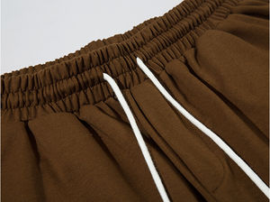 Pantalones cortos de gimnasio de algodón de cintura media para hombre 2025, pantalones cortos informales de secado rápido con patrón sólido para correr para entrenamiento deportivo de Culturismo - Product Image 4