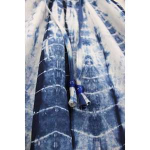 Women's <b>Boho</b> Summer <b>Skirt</b> Elastic Waist Breathable Indigo Tie-Dye Prints Hippie Casual Style - Product Image 6