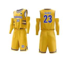 Vêtements de sport de meilleure qualité de l'usine directe Nouveau design Logo imprimé Vêtements de basket-ball de bonne qualité Taille XS - Product Image 1