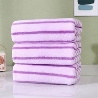 Ensemble de serviettes de bain rectangulaires en microfibre tissée, rayées, très absorbantes, séchage rapide, écologiques, douces, style cabana, pour plage, adultes, hôtel