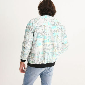 Veste bomber unisexe à sublimation très vendue, col montant, à capuche, coupe-vent, respirante, tendance, impression intégrale, vêtement d'extérieur décontracté et confortable - Product Image 3