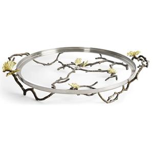 Hoja de aluminio Flores Bandeja de vidrio decorativa Decoración del hogar y cocina Almacenamiento de alimentos Hotel Restaurante Hogar al por mayor - Product Image 6