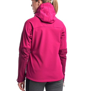 Cazadora para mujer a prueba de viento senderismo impermeable Softshell chaqueta con capucha señoras ropa deportiva transpirable chaquetas con cremallera de concha suave - Product Image 5