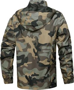Veste de pluie légère et respirante pour hommes Veste coupe-vent de randonnée imperméable à capuche pour l'extérieur - Product Image 5