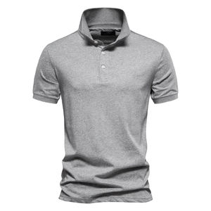 Top transpirable de gran tamaño Máxima frescura Patrón sólido Tejido de punto 100% Polos Mejor diseño gráfico Camisa Polo a rayas - Product Image 2