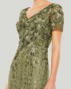 Vestido de Fiesta Elegante sin Mangas con Tul Cálido, Corte en A, con Cristales y Lentejuelas Bordadas a Mano, Largo hasta el Suelo, Color Personalizado - Product Image 1