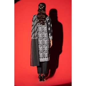 Costume 3 pièces en tissu cambric imprimé pour femmes KJP-43019 - Product Image 2