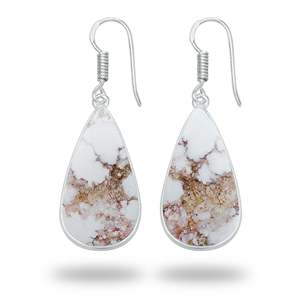Pendientes de Diseño de Lujo de Alta Calidad, Pendientes de Ágata de Caballo Salvaje, Joyería de Latón Plateado - Product Image 6