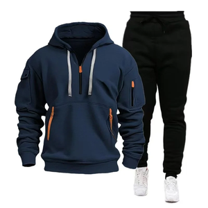 80% Algodón 20% sudaderas con capucha de poliéster de talla grande para hombre chándal a la venta, sudaderas con capucha en blanco personalizadas para hombre - Product Image 4