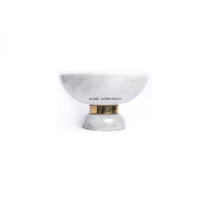Fourniture directe d'usine de créateurs uniques les plus fantaisistes, marbre blanc de haute qualité, aspect attrayant, fourniture de bols de vaisselle - Product Image 1