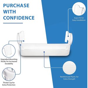 Étagère de porte de réfrigérateur de remplacement pour Frigidaire, en plastique, compatible avec les modèles 240356402 et 240323002 - Product Image 6