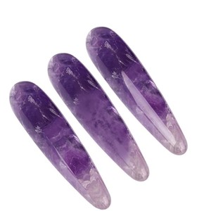 แท่งนวดคริสตัลอเมทิสต์ธรรมชาติแบบเรียบ สำหรับนวดและเสริมฮวงจุ้ย  แบบฝึกกล้ามเนื้อช่องคลอดเพื่อกระชับ - Product Image 4