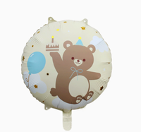 Ballons en Mylar en forme d'ours en peluche, gonflables à l'hélium, pour gâteaux, anniversaires, Saint-Valentin, mariages et décorations de fête - Vente en gros