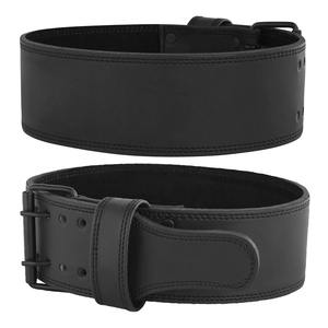 Haute boucle en acier en cuir de forme physique personnalisée musculation musculation Fitness compression entraînement accessoires de gymnastique ceintures - Product Image 1