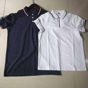 Camisas Polo para Hombre de Nuevo Diseño, Camisas Polo de Doble Color con Logotipo Personalizado, Mangas Cortas, Transpirables, Casuales - Product Image 1