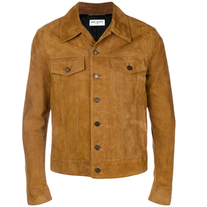 แจ็คเก็ตหนังวัวแท้สไตล์เรียบหรู แฟชั่นฤดูใบไม้ร่วง-ฤดูหนาวใหม่ล่าสุด ปี 2025 พร้อมกระเป๋า ปกตั้ง โลโก้ด้านหน้า - Product Image 2